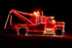 Xmas tow truck