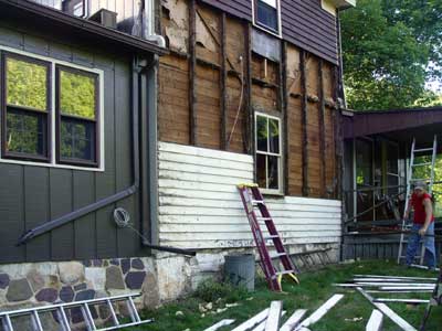 Removing clapboard