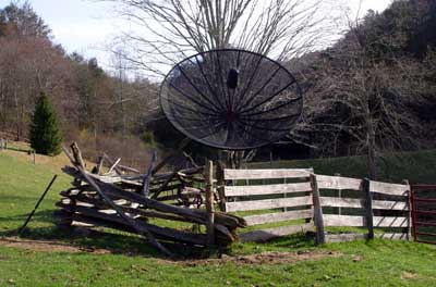 Dish in place