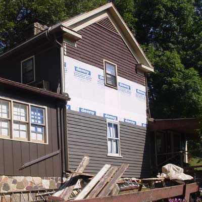 Clapboard goiing back
